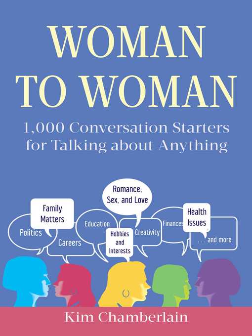 Title details for Woman to Woman: 1,000 Conversation Starters for Talking about Anything by Kim Chamberlain - Available